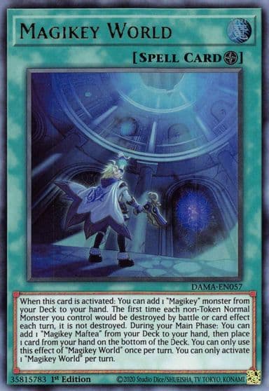 Magikey World Dawn of Majesty Yu-Gi-Oh! card