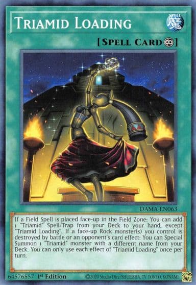 Triamid Loading Dawn of Majesty Yu-Gi-Oh! card