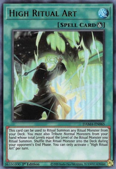 High Ritual Art Dawn of Majesty Yu-Gi-Oh! card