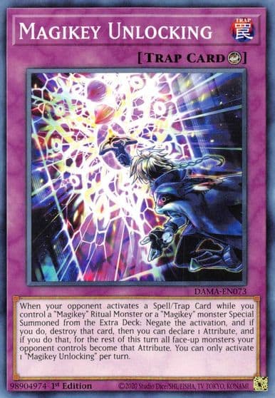 Magikey Unlocking Dawn of Majesty Yu-Gi-Oh! card