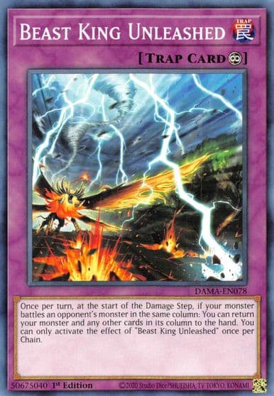 Beast King Unleashed Dawn of Majesty Yu-Gi-Oh! card