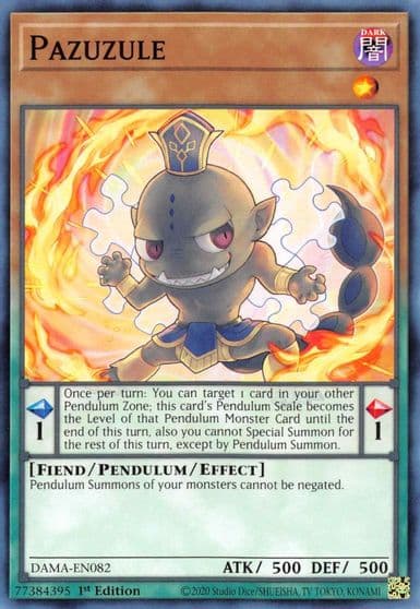 Pazuzule Dawn of Majesty Yu-Gi-Oh! card