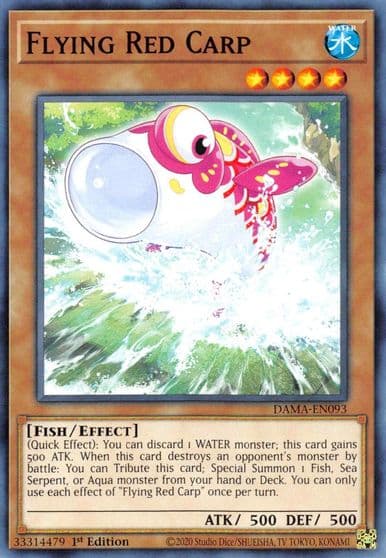 Flying Red Carp Dawn of Majesty Yu-Gi-Oh! card