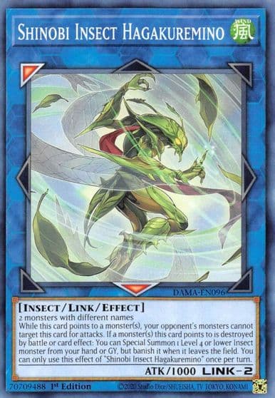 Shinobi Insect Hagakuremino Dawn of Majesty Yu-Gi-Oh! card