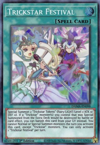 Trickstar Festival Dawn of Majesty Yu-Gi-Oh! card