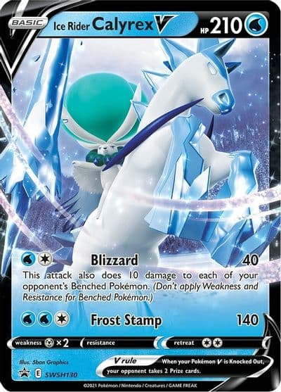 Ice Rider Calyrex V - SWSH130 SWSH: Sword & Shield Promo Cards Pokemon card