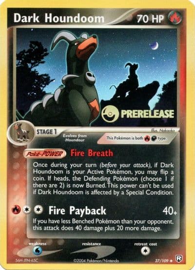 Dark Houndoom (Prerelease) Nintendo Promos Pokemon card
