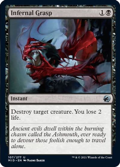 Infernal Grasp Innistrad: Midnight Hunt Magic card