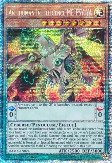 Antihuman Intelligence ME PSY YA Starlight Rare Dawn of Majesty Yu-Gi-Oh! card