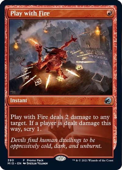 Play with Fire Promo Pack: Innistrad: Midnight Hunt Magic card