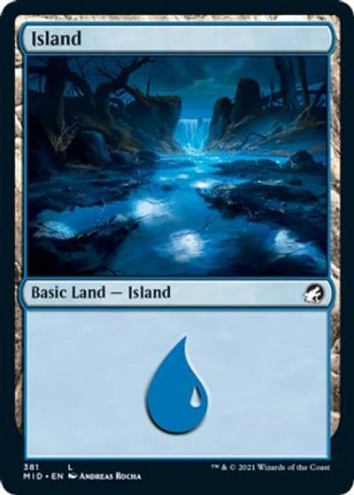 Island 381 Innistrad: Midnight Hunt Magic card