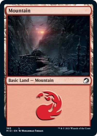 Mountain 383 Innistrad: Midnight Hunt Magic card