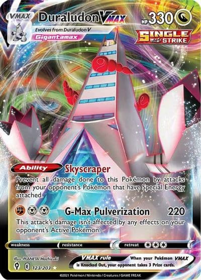 Duraludon VMAX SWSH07: Evolving Skies Pokemon card