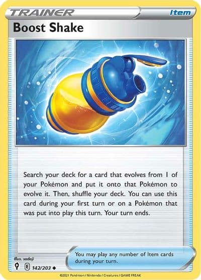 Boost Shake SWSH07: Evolving Skies Pokemon card