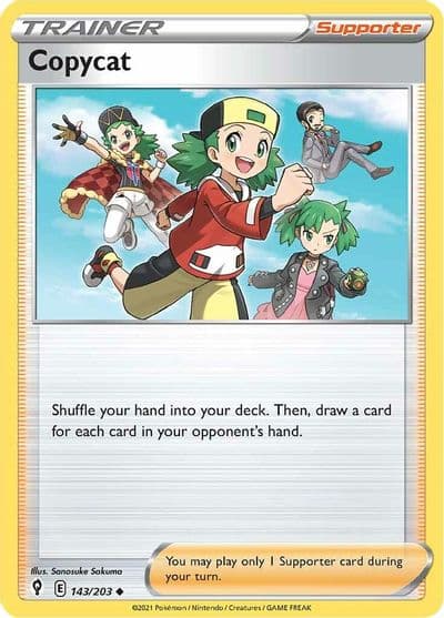 Copycat SWSH07: Evolving Skies Pokemon card