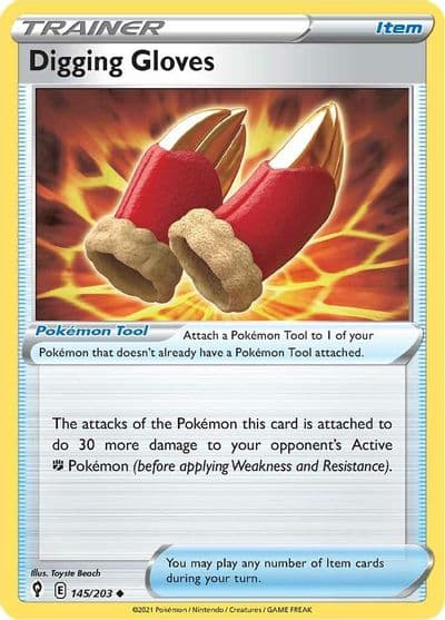 Digging Gloves SWSH07: Evolving Skies Pokemon card