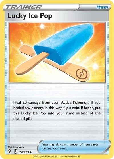 Lucky Ice Pop SWSH07: Evolving Skies Pokemon card