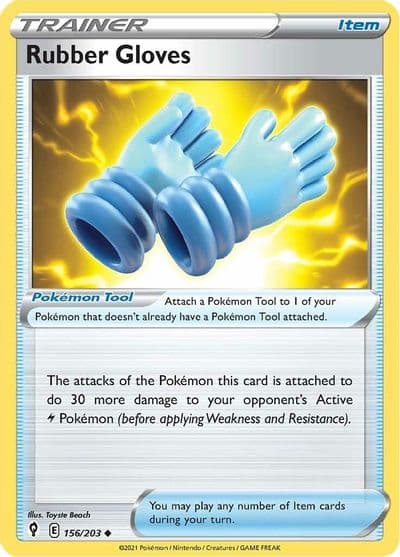 Rubber Gloves SWSH07: Evolving Skies Pokemon card