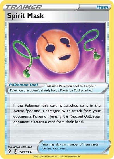 Spirit Mask SWSH07: Evolving Skies Pokemon card