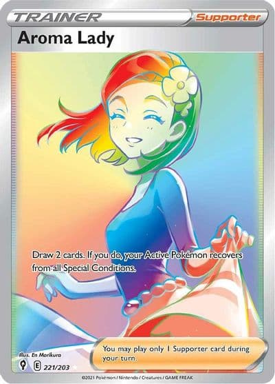 Aroma Lady (Secret) SWSH07: Evolving Skies Pokemon card
