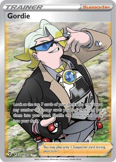 Gordie (Full Art) SWSH07: Evolving Skies Pokemon card