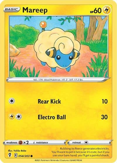 Mareep SWSH07: Evolving Skies Pokemon card