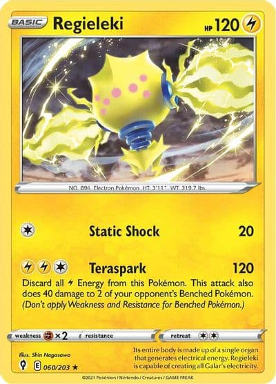 Regieleki SWSH07: Evolving Skies Pokemon card