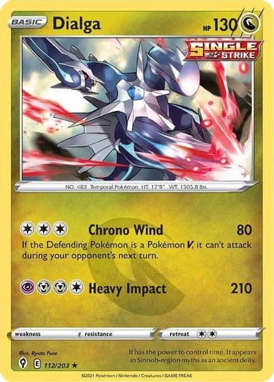 Dialga SWSH07: Evolving Skies Pokemon card