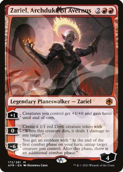 Zariel Archduke of Avernus AFR Ampersand Promos Magic card