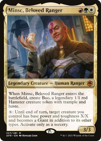 Minsc Beloved Ranger AFR Ampersand Promos Magic card