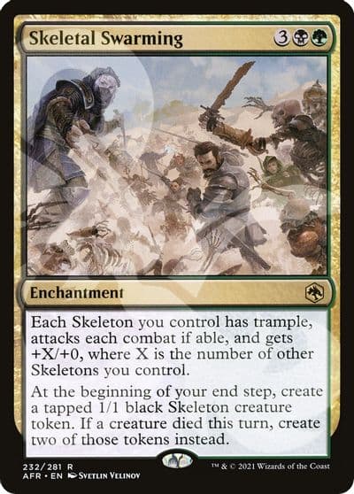 Skeletal Swarming AFR Ampersand Promos Magic card