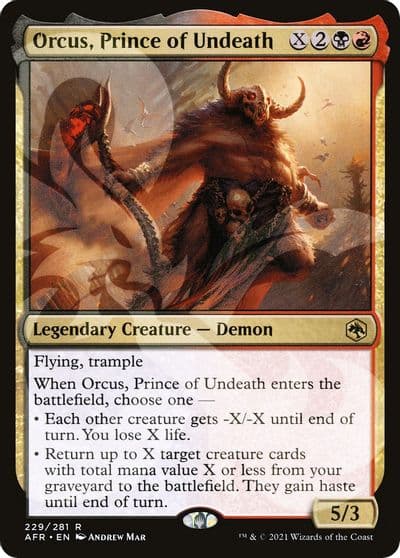 Orcus Prince of Undeath AFR Ampersand Promos Magic card