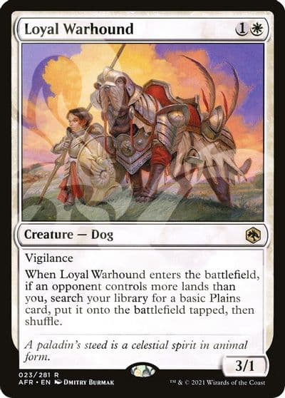 Loyal Warhound AFR Ampersand Promos Magic card