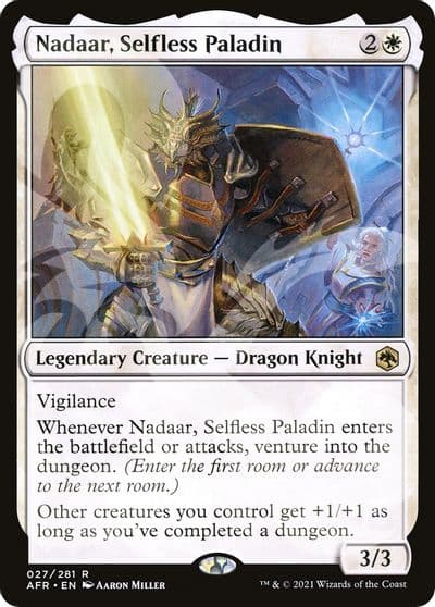Nadaar Selfless Paladin AFR Ampersand Promos Magic card
