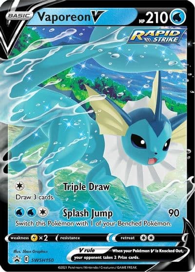 Vaporeon V - SWSH150 SWSH: Sword & Shield Promo Cards Pokemon card