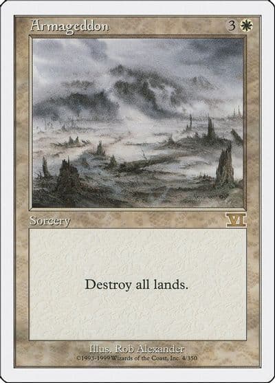 Armageddon Classic Sixth Edition Magic card