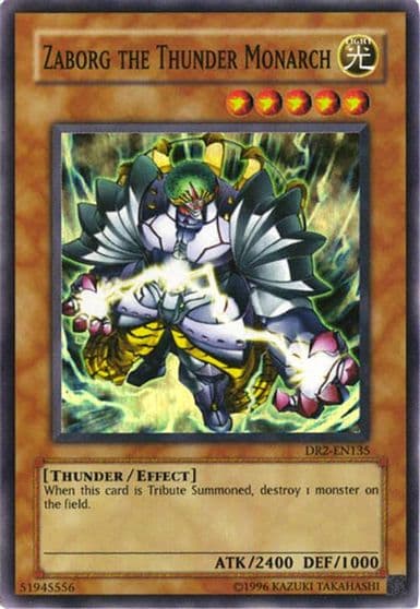 Zaborg the Thunder Monarch Dark Revelation Volume 2 Yu-Gi-Oh! card