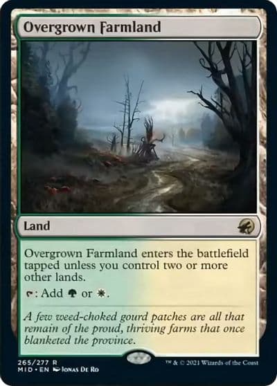 Overgrown Farmland Innistrad: Midnight Hunt Magic card