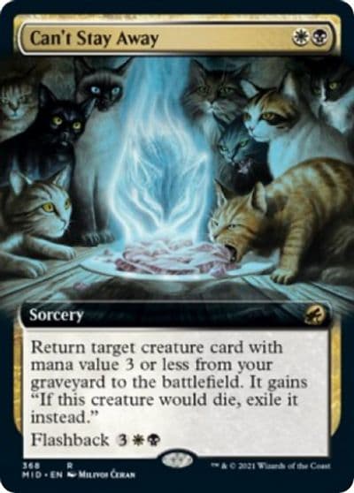 Cant Stay Away Extended Art Innistrad: Midnight Hunt Magic card