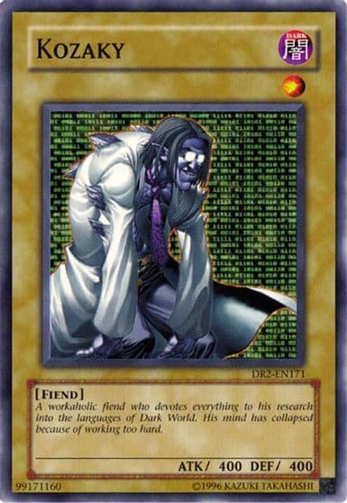 Kozaky Dark Revelation Volume 2 Yu-Gi-Oh! card