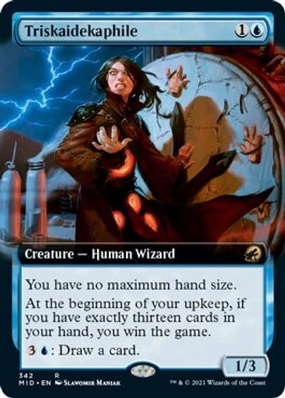 Triskaidekaphile Extended Art Innistrad: Midnight Hunt Magic card