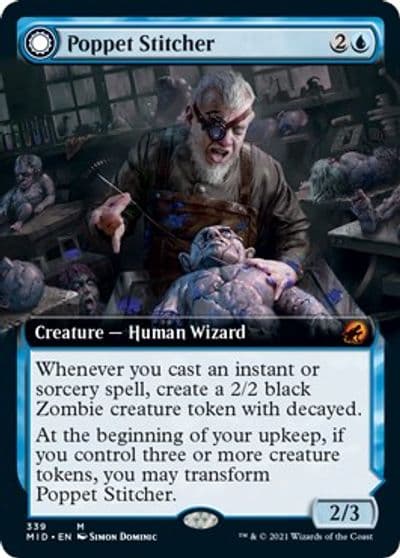 Poppet Stitcher Extended Art Innistrad: Midnight Hunt Magic card