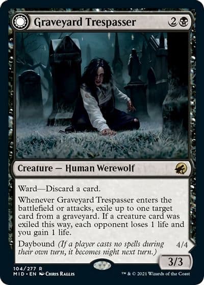 Graveyard Trespasser Innistrad: Midnight Hunt Magic card