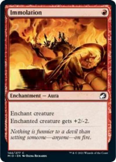 Immolation Innistrad: Midnight Hunt Magic card
