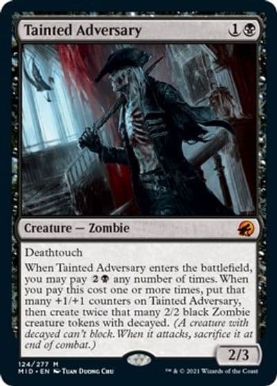 Tainted Adversary Innistrad: Midnight Hunt Magic card