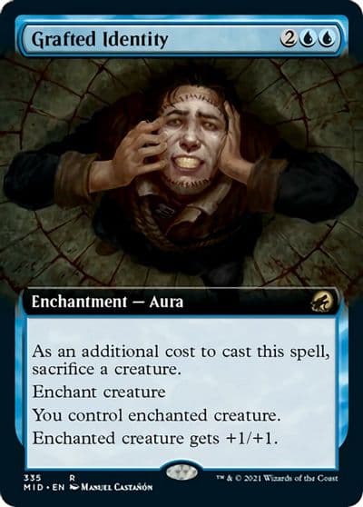 Grafted Identity Extended Art Innistrad: Midnight Hunt Magic card