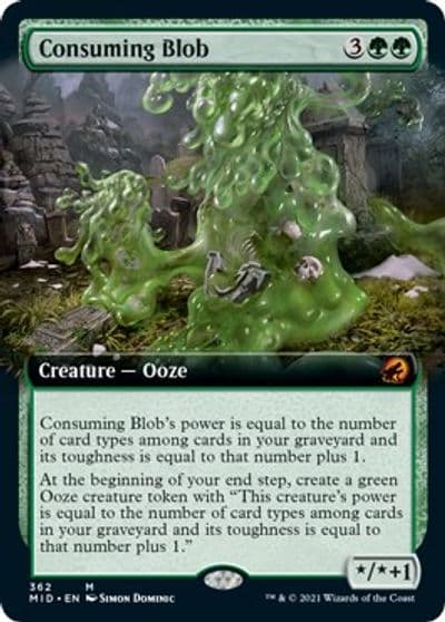 Consuming Blob Extended Art Innistrad: Midnight Hunt Magic card