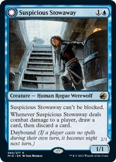 Suspicious Stowaway Innistrad: Midnight Hunt Magic card