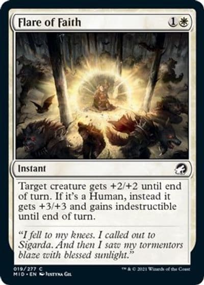 Flare of Faith Innistrad: Midnight Hunt Magic card