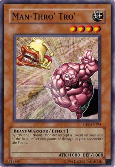 Man Thro Tro Dark Revelation Volume 2 Yu-Gi-Oh! card